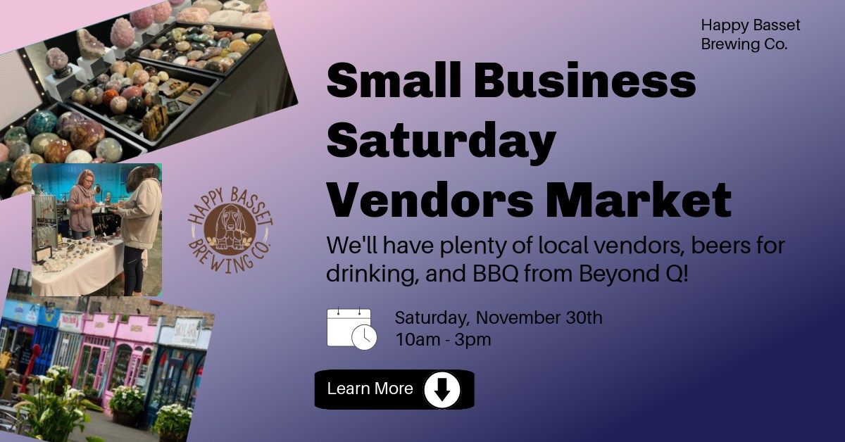 Small Business Saturday Vendors Market