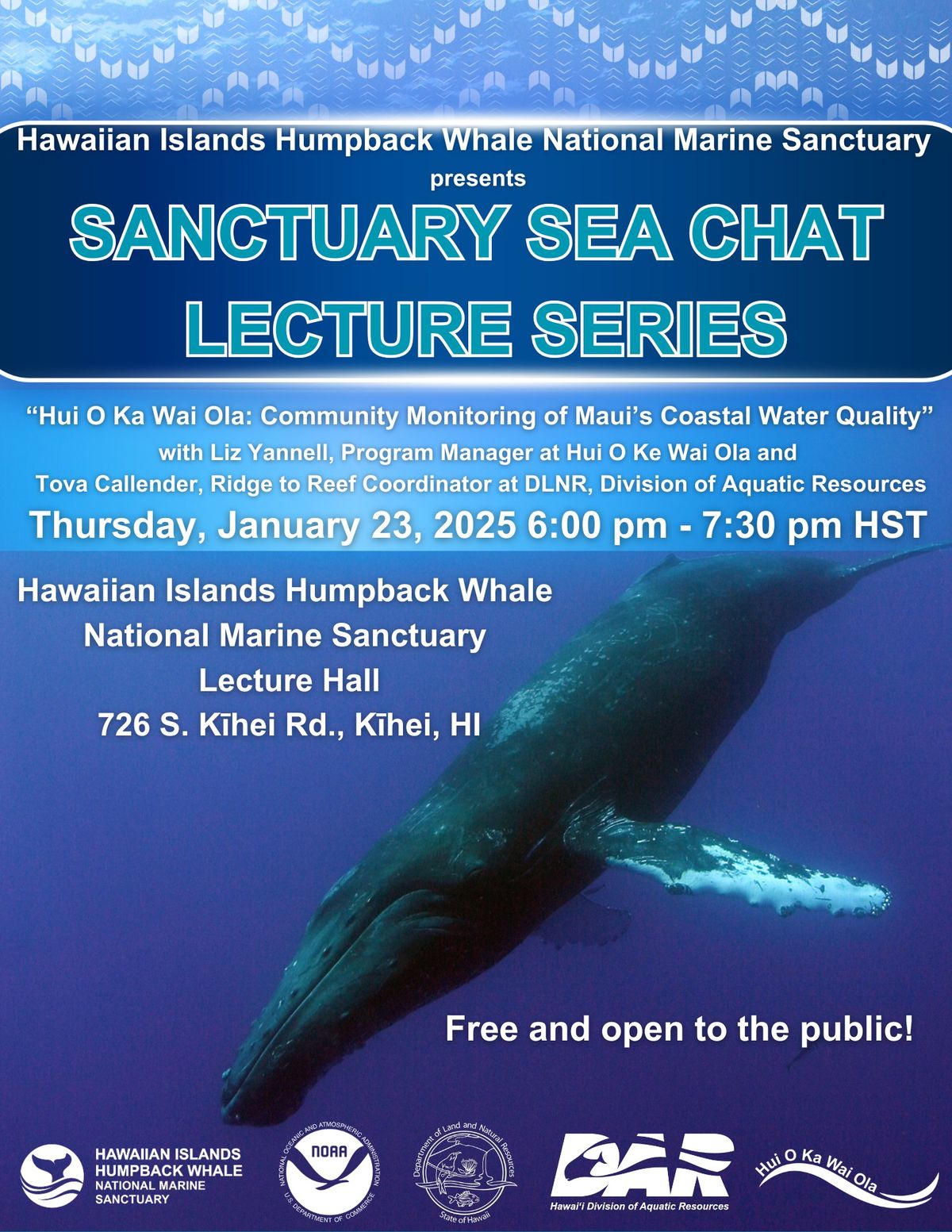 Sanctuary Sea Chat: Community Monitoring of Maui's Coastal Water Quality