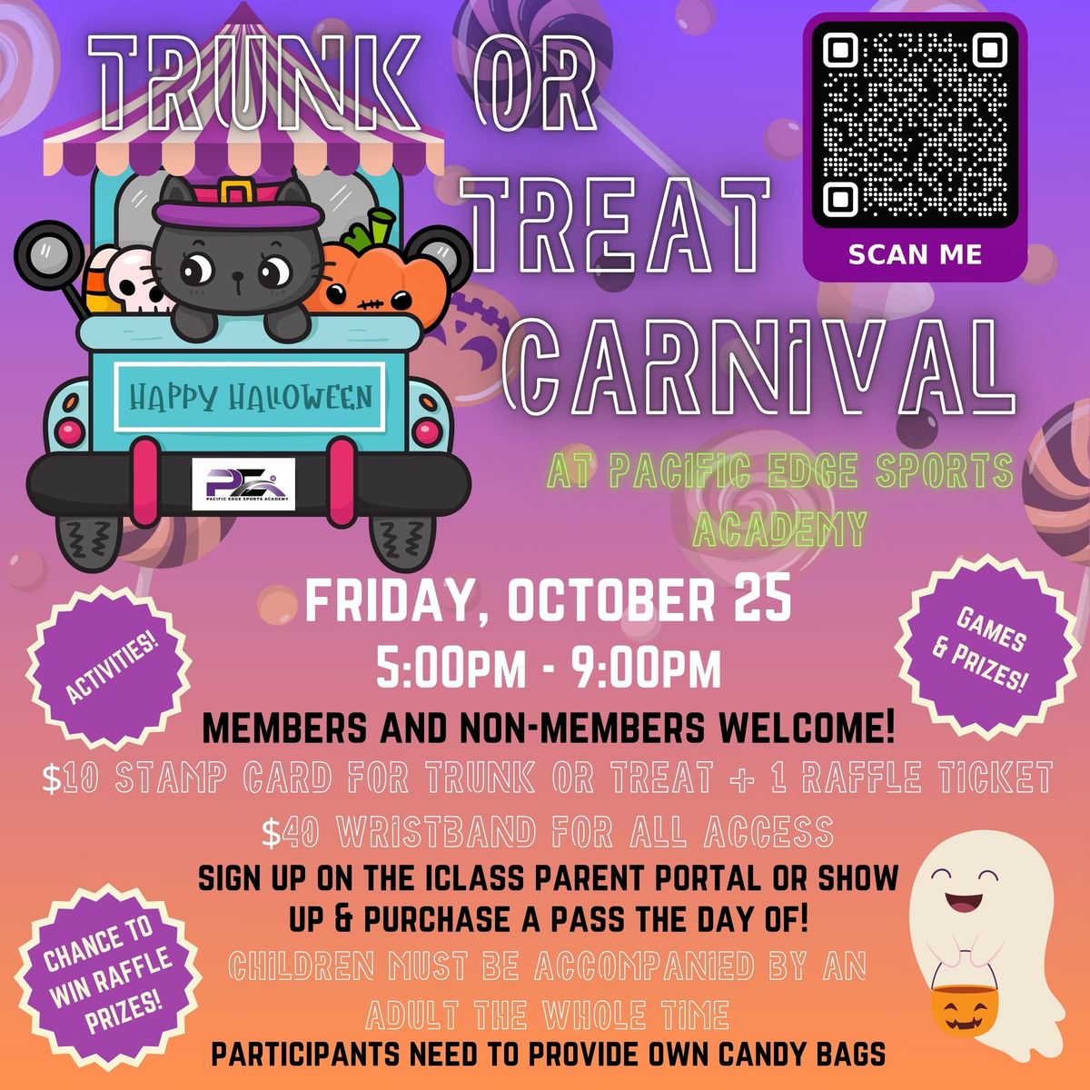 Trunk or Treat Carnival at Pacific Edge