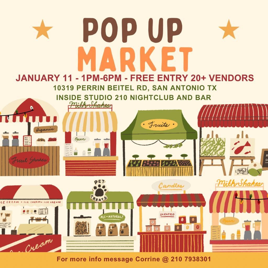 POP UP MARKET!!