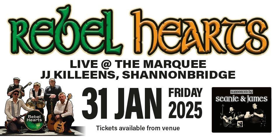 Rebel Hearts live in the Marquee Shannonbridge