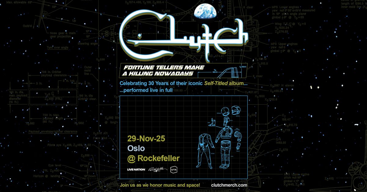 Clutch x 2 \/\/ 29.11 \u2013 UTSOLGT \/ 30.11 - EKSTRA \/\/ Rockefeller \/ Pres. av Live Nation