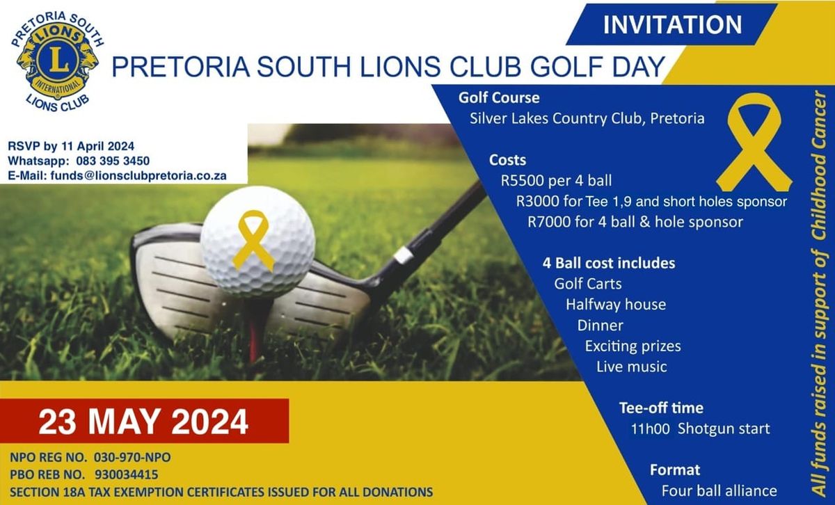 Pretoria South Lions Club Golf Day