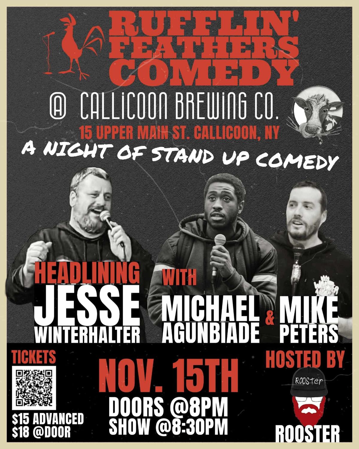 Rufflin' Feathers Comedy at Callicoon Brewing Company 