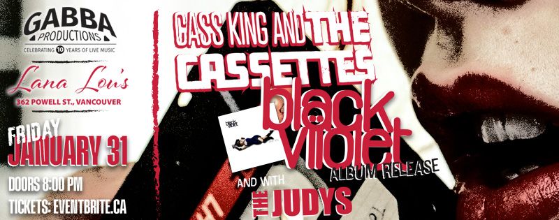 Release Party for Black Viiolet "After You" w Cass King & The Cassettes and The Judys