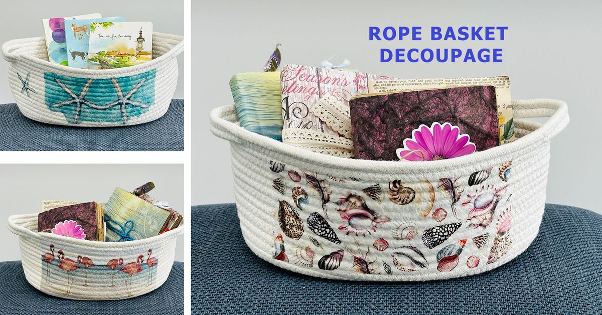 ***FULL*** Rope Basket Decoupage