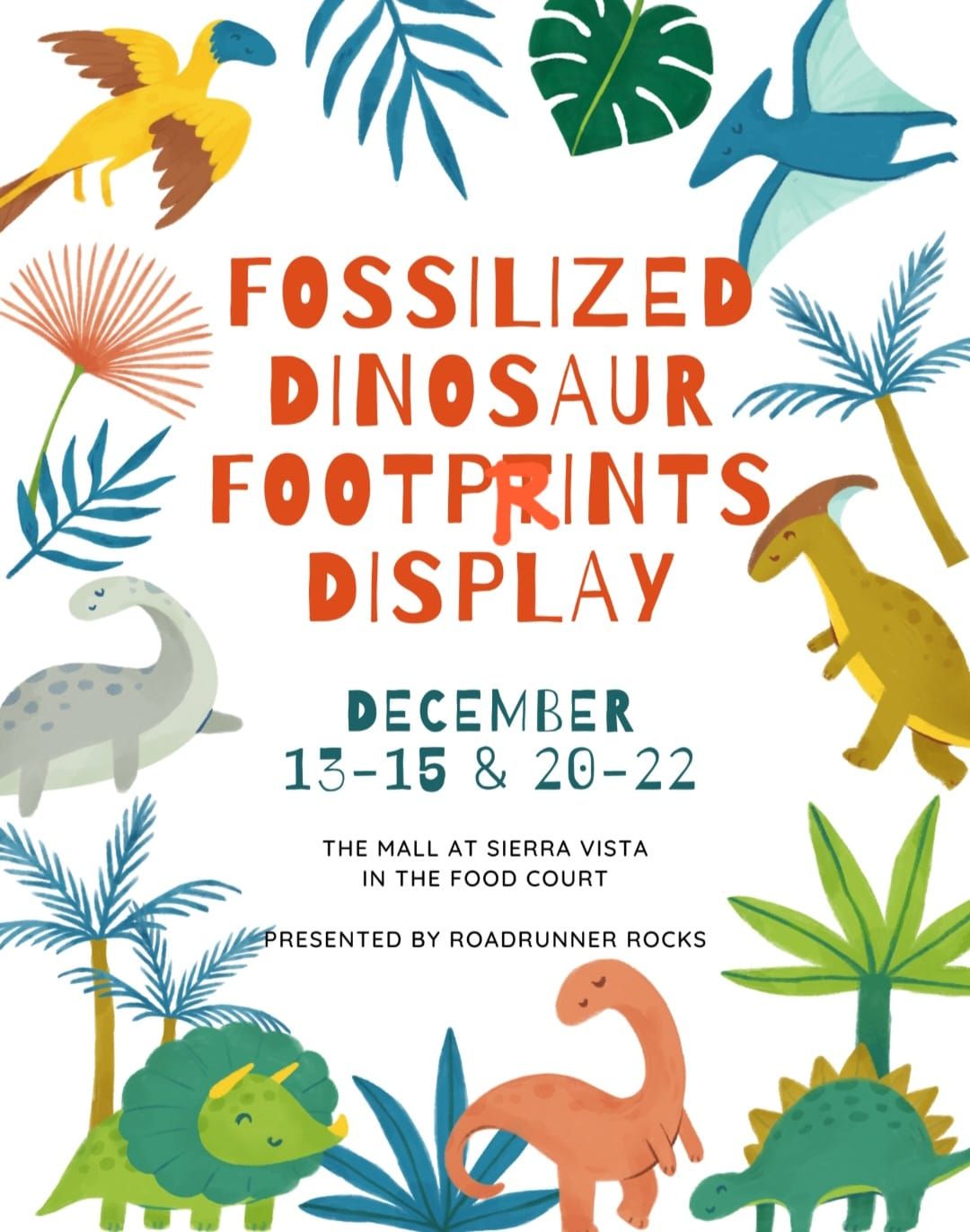 Dinosaur Footprint Dispaly