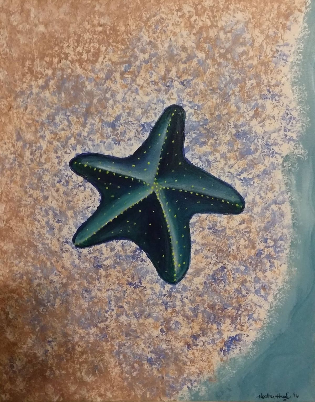 Starfish on the Sand Paint and Sip