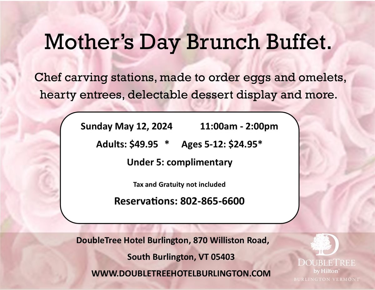 Mother's Day Brunch at the DoubleTree Burlington