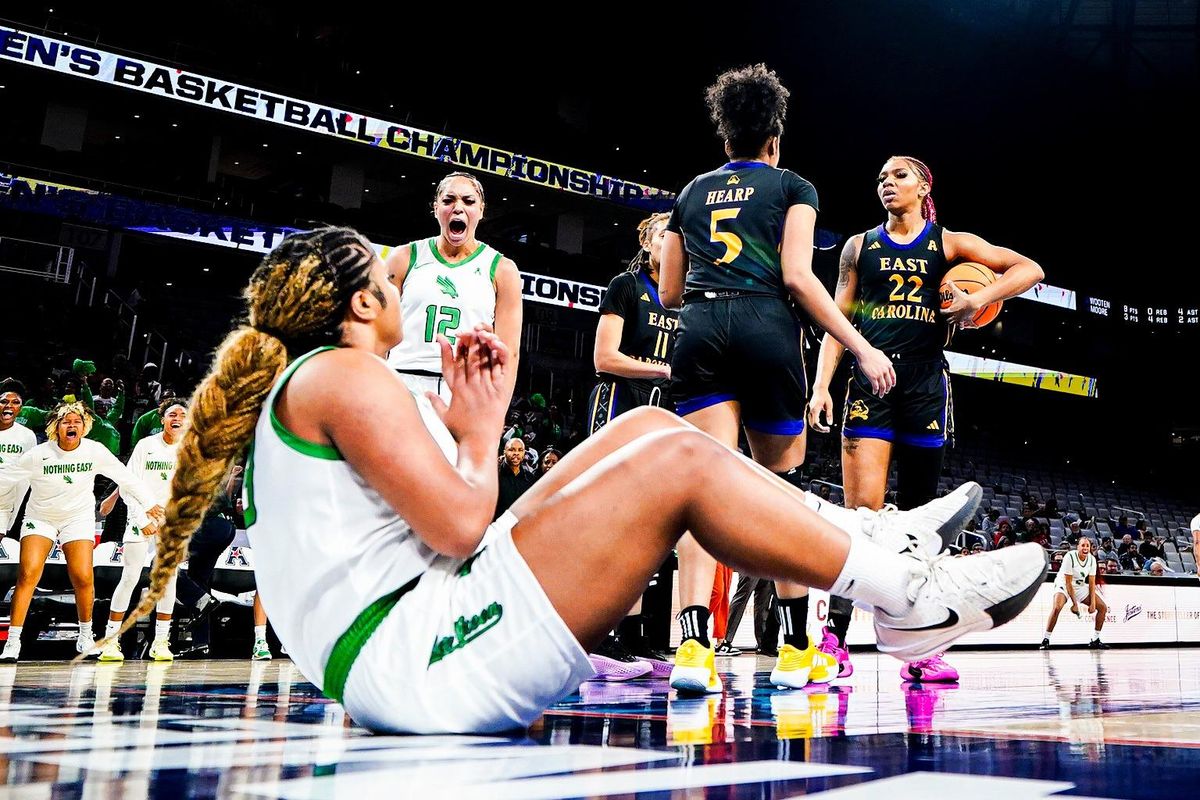 Parking East Carolina Pirates at North Texas Mean Green Womens Basketball
