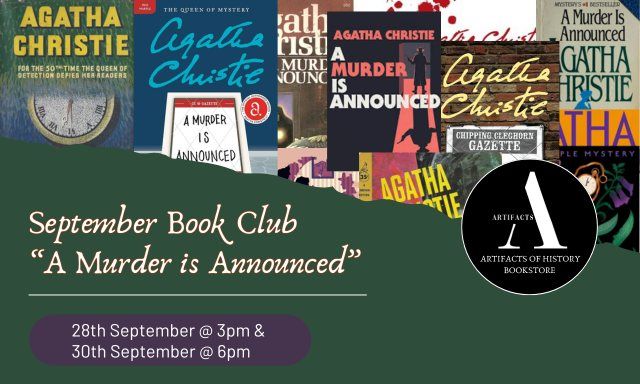 Artifacts Bookstore Book Club - September Event