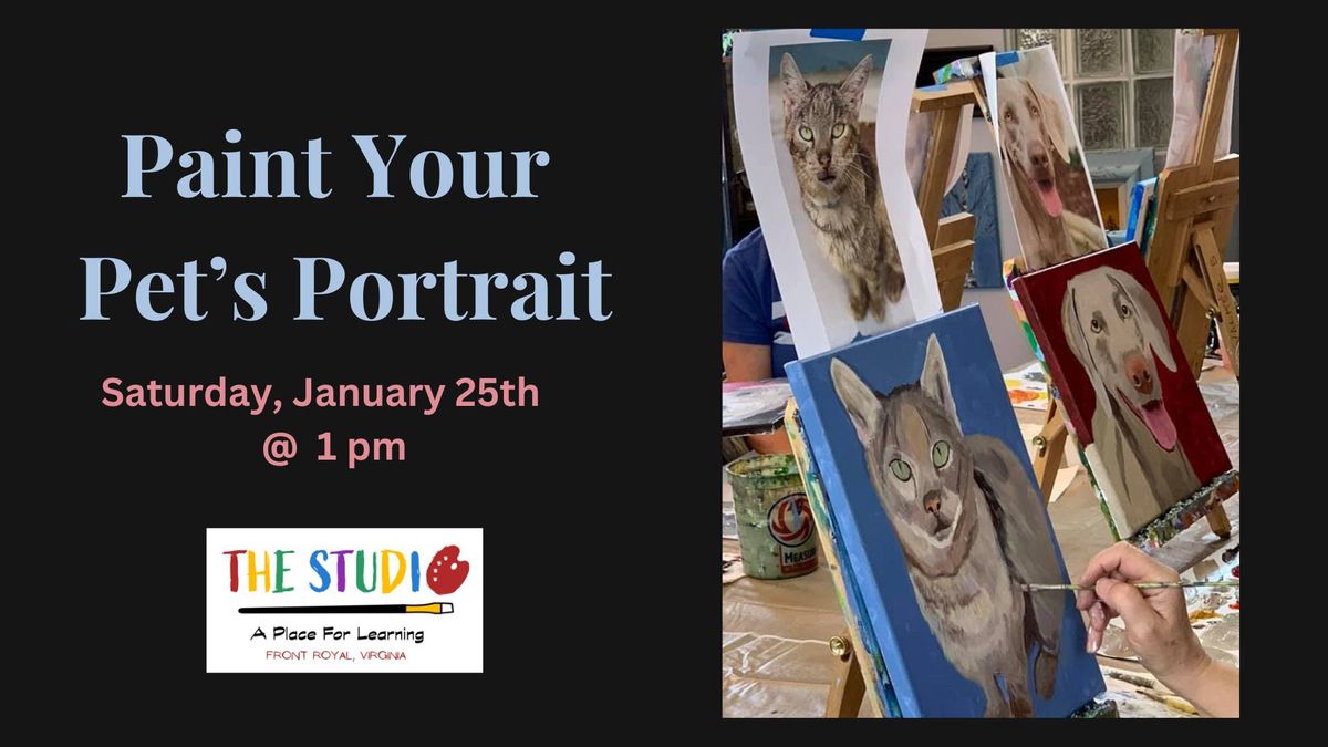 Paint Your Pet's Portrait