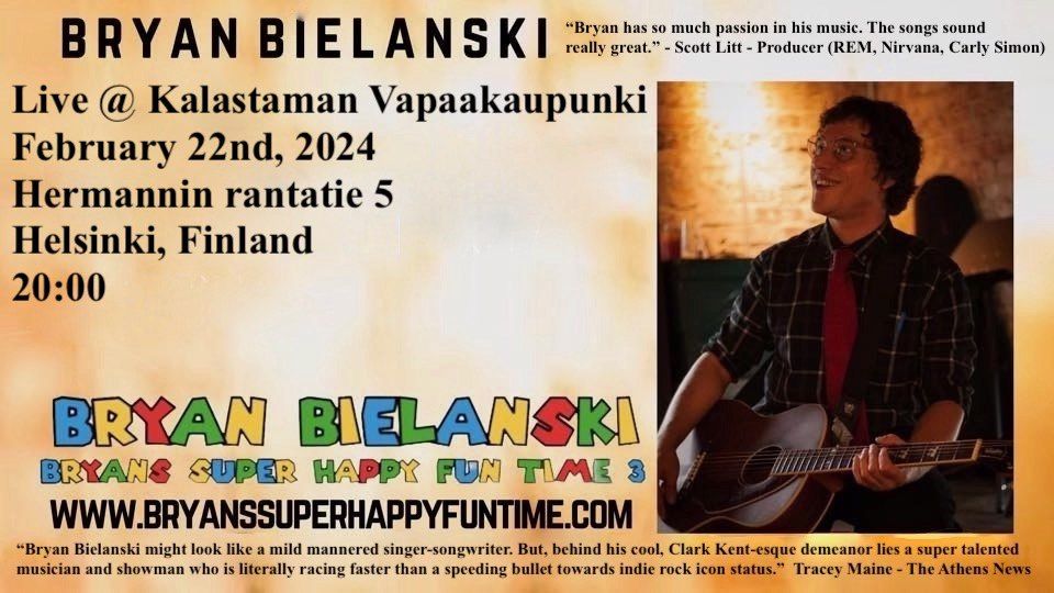Bryan Bielanski Live @ Kalasataman Vapaakaupunki 