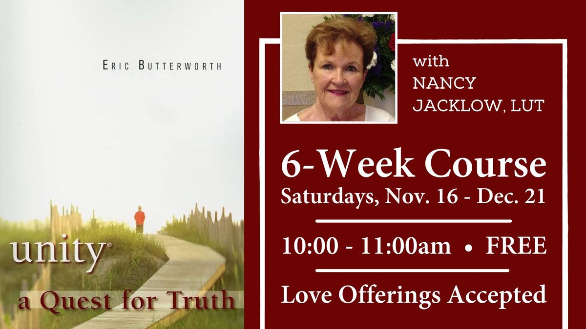 A Quest for Truth | Book Study & Discussion Group with Nancy Jacklow