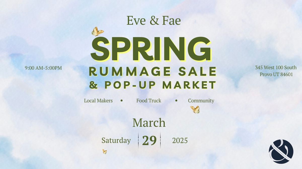 Spring Rummage Sale and Pop-up Market