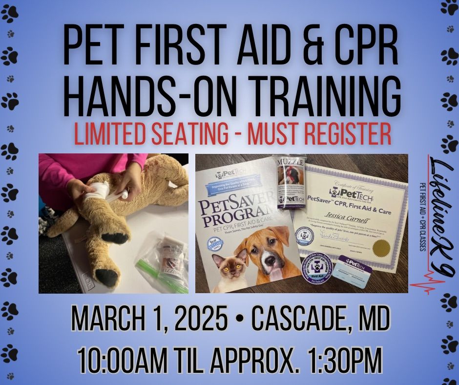 Pet First Aid + CPR Training