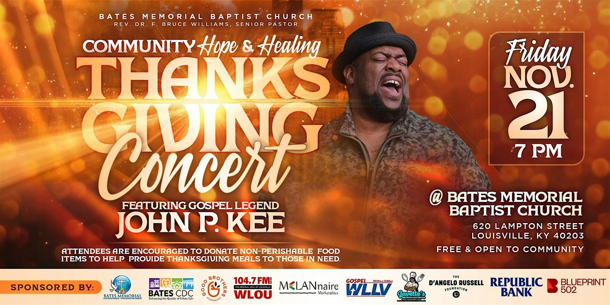 Community Hope & Healing Thanksgiving Concert