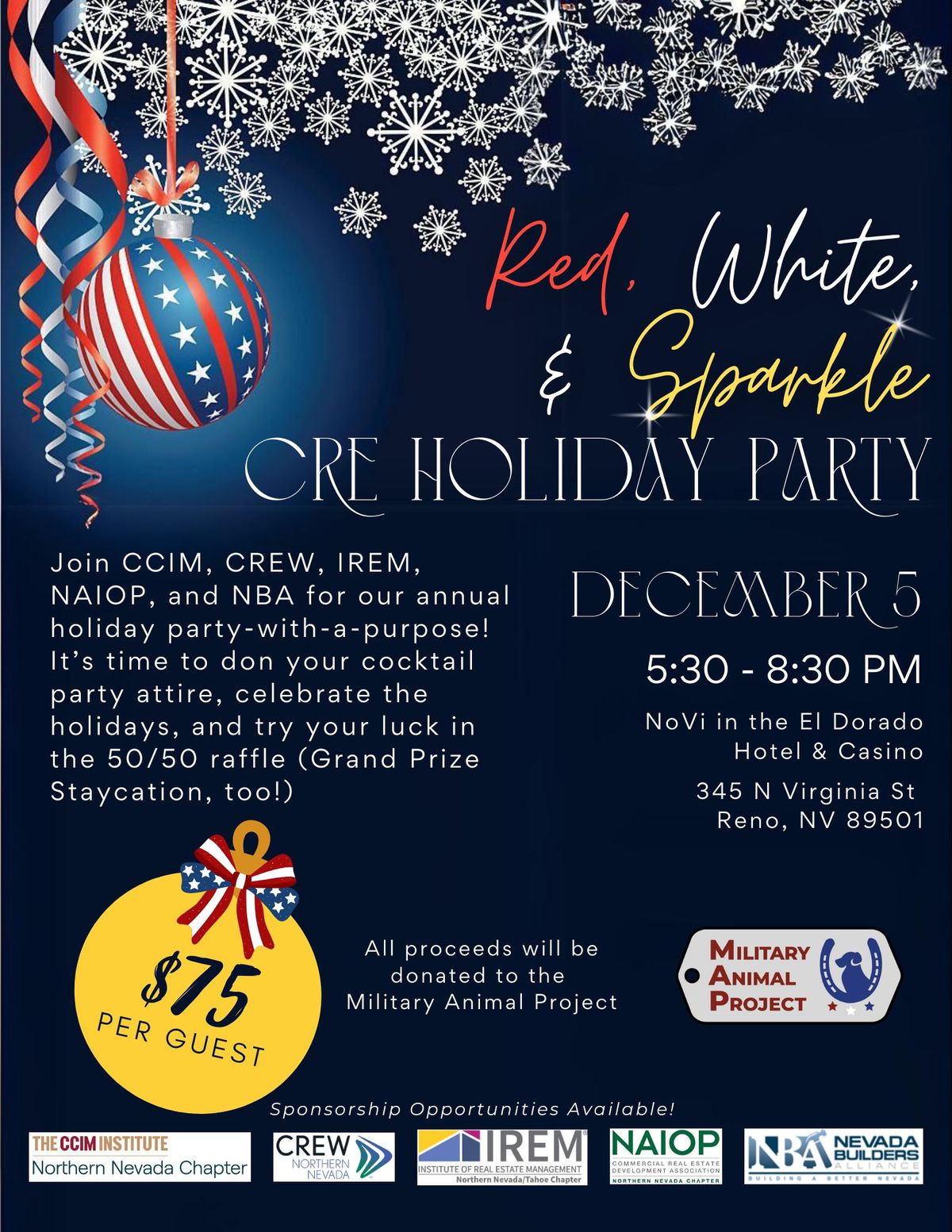 Red, White, & Sparkle CRE Holiday Party