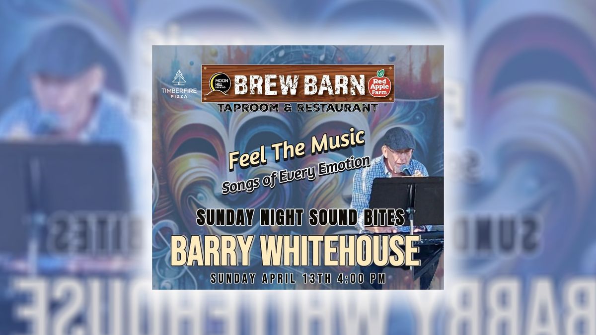 SUNDAY NIGHT SOUND BITES FEATURING BARRY WHITEHOUSE: FEEL THE MUSIC - APRIL 13TH