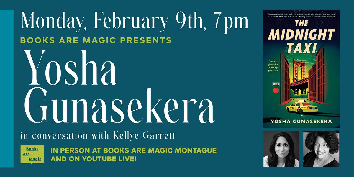 In-Store: Yosha Gunasekera: The Midnight Taxi w\/ Kellye Garrett