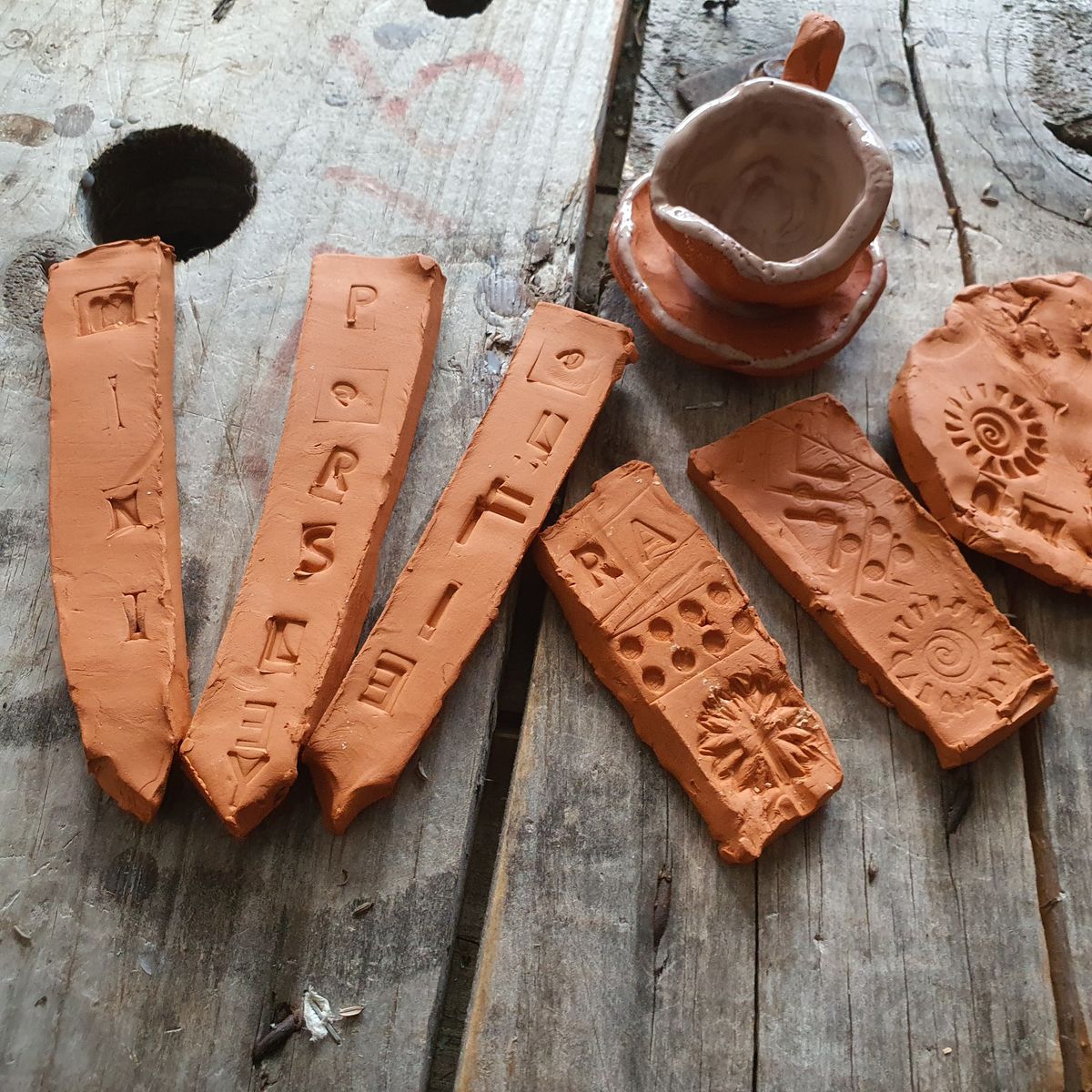 Creative Clay Garden Markers