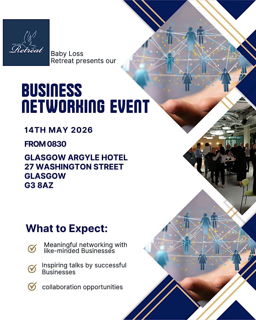 Baby Loss Retreat Business Networking Event