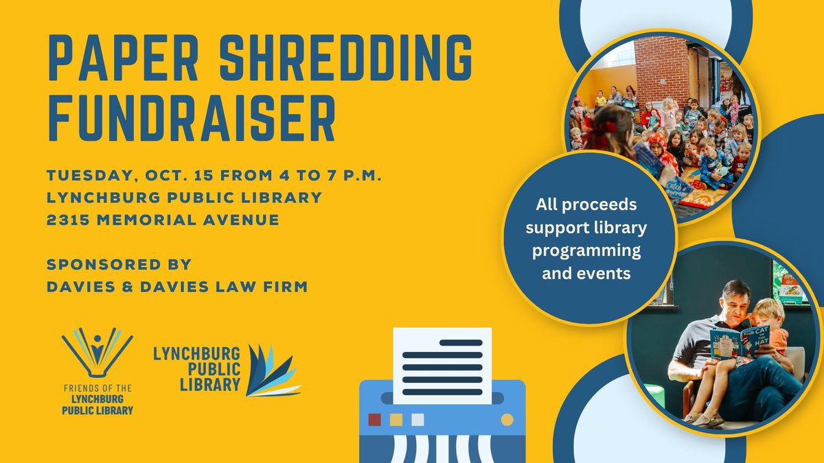 Friends of LPL: Fall Paper Shredding Fundraiser