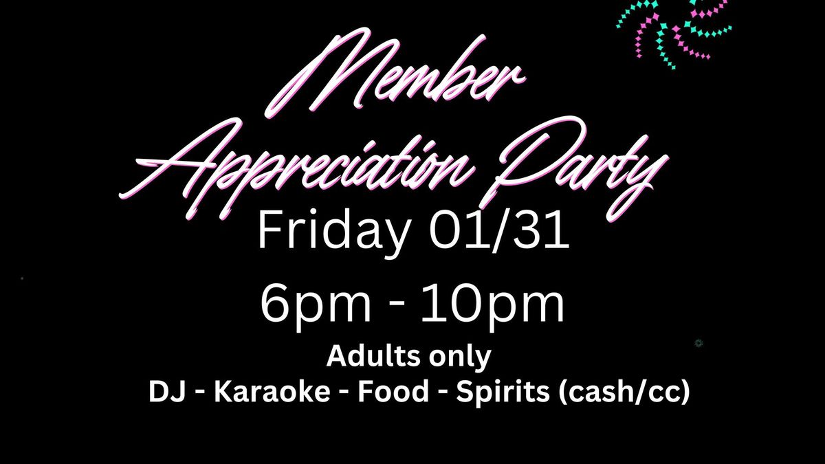 2025 Member Appreciation Party