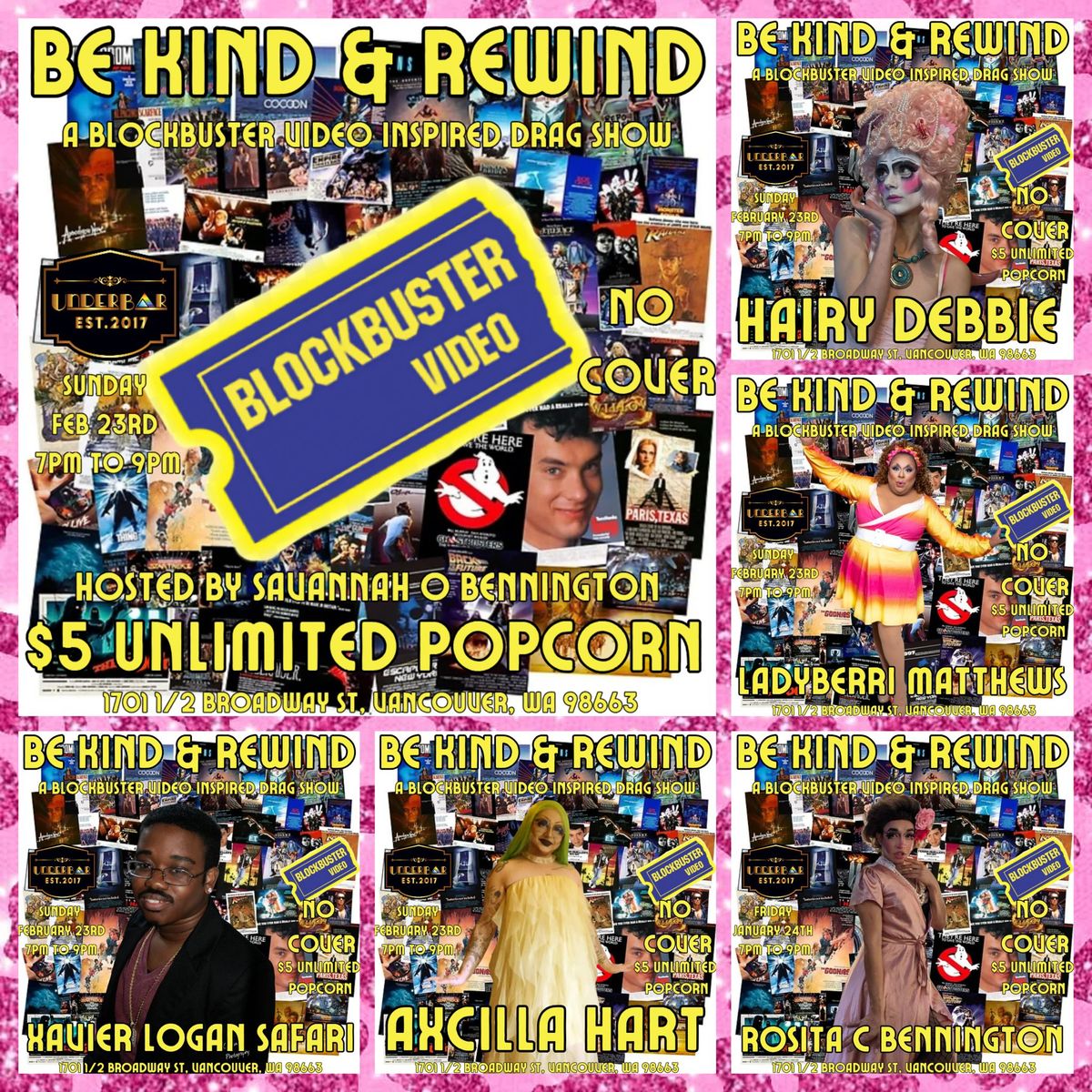 "Be Kind & Rewind" A Blockbuster Video Inspired Drag Show 