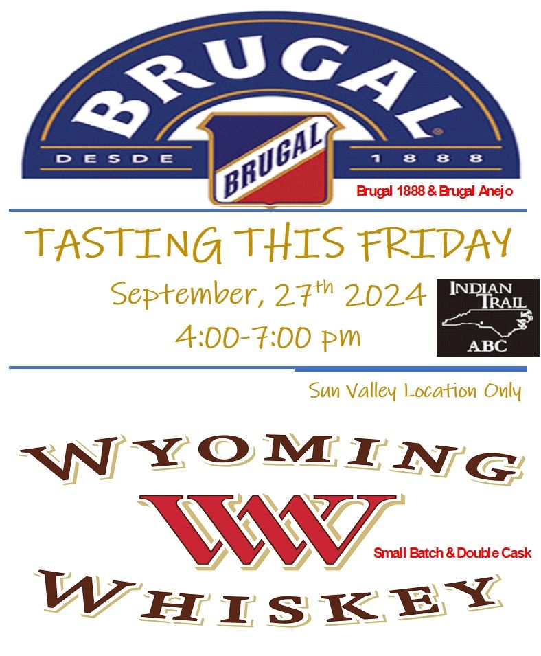 Tastings of Brugal 1888 & Brugal Anejo PLUS Wyoming Whiskey Small Batch & Double Cask