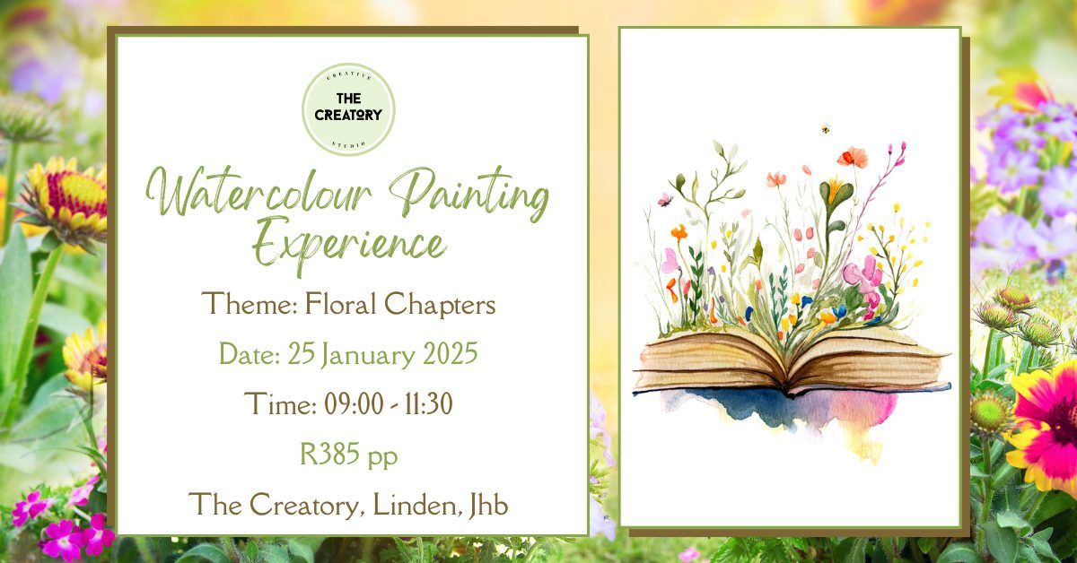 Watercolour Painting Experience: Floral Chapters