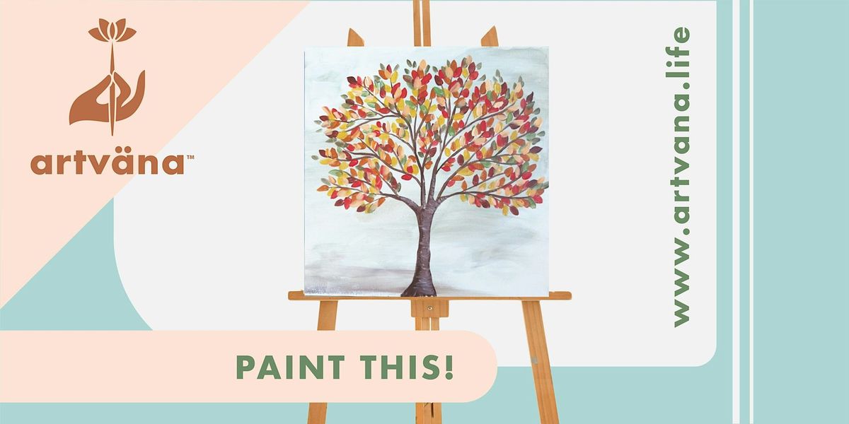 Artvana Fall Paint and Sip art class at Top Rung Brewing Lacey