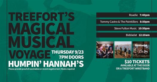 Magical Musical Voyage at Treefort! Thur, Sept 23