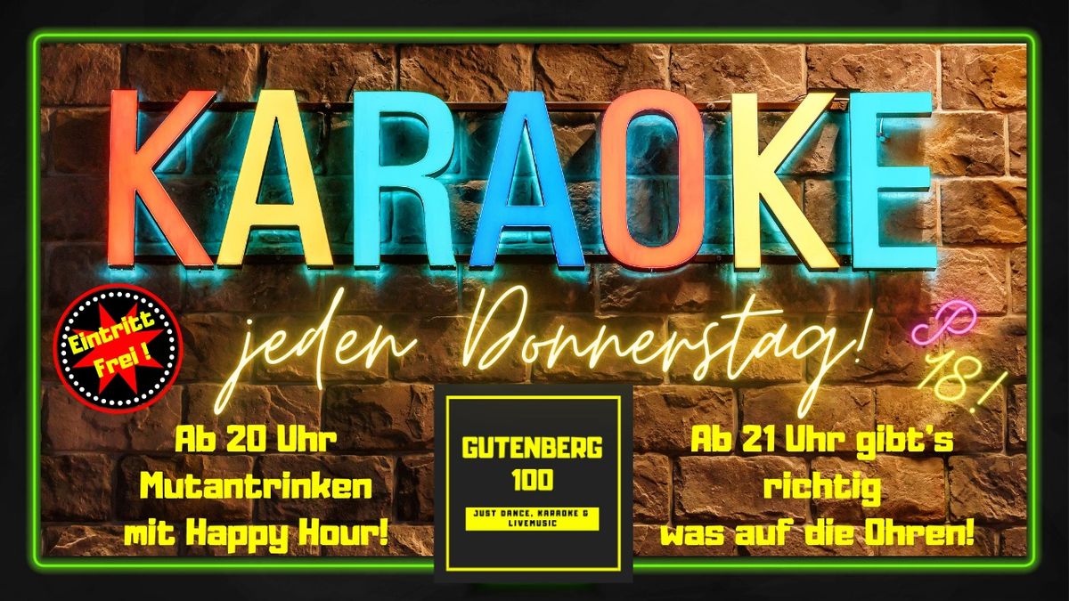 Karaoke jeden Donnerstag