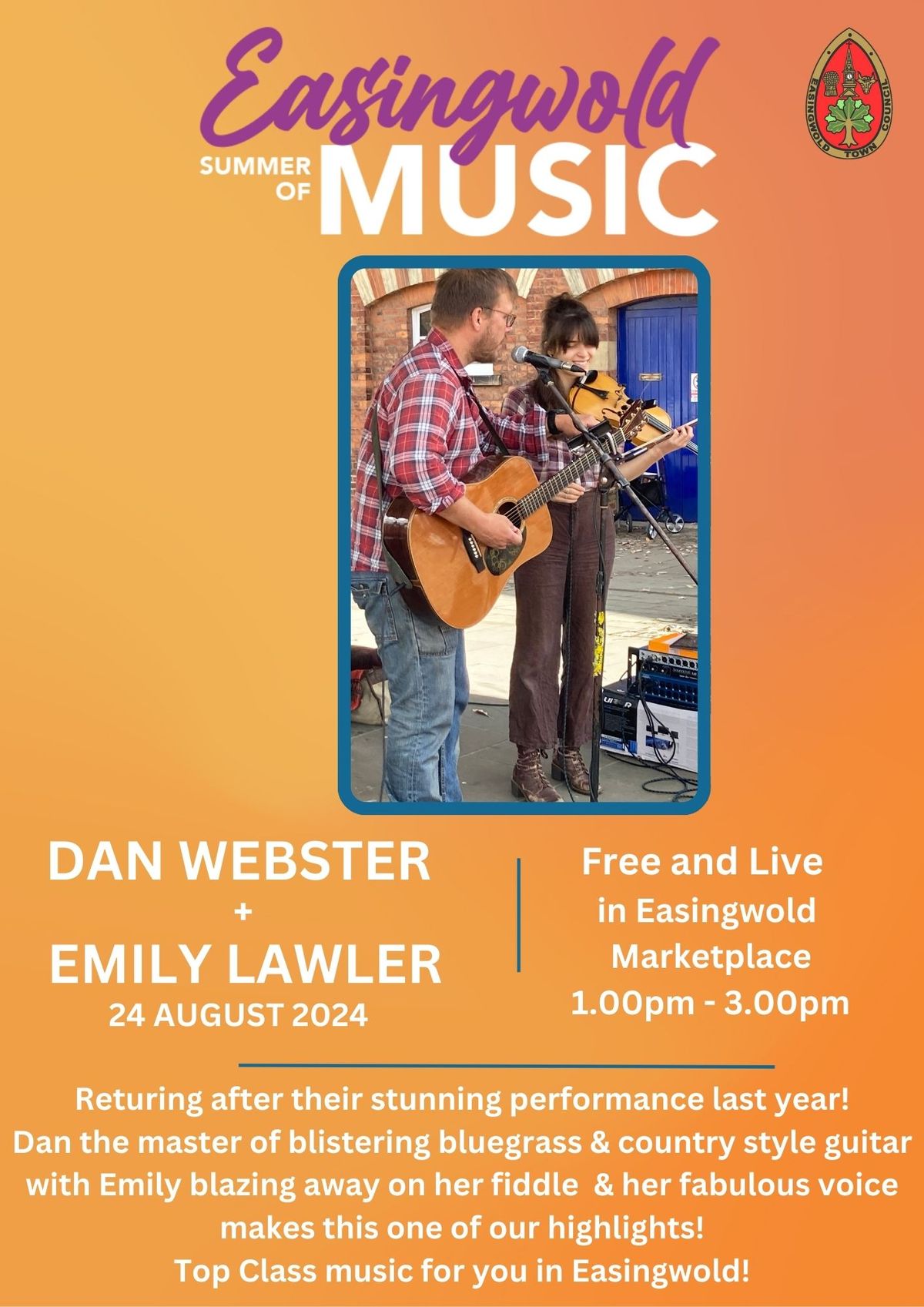 Easingwold Summer of Music - Dan Webster + Emily Lawler