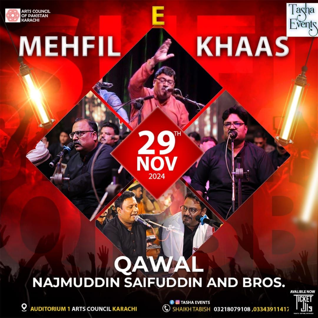 MEHFIL E KHAAS 1.0 QAWWALI NIGHT AT ARTS COUNCIL KARACHI