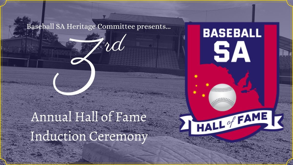 3rd Annual Hall of Fame Induction Ceremony
