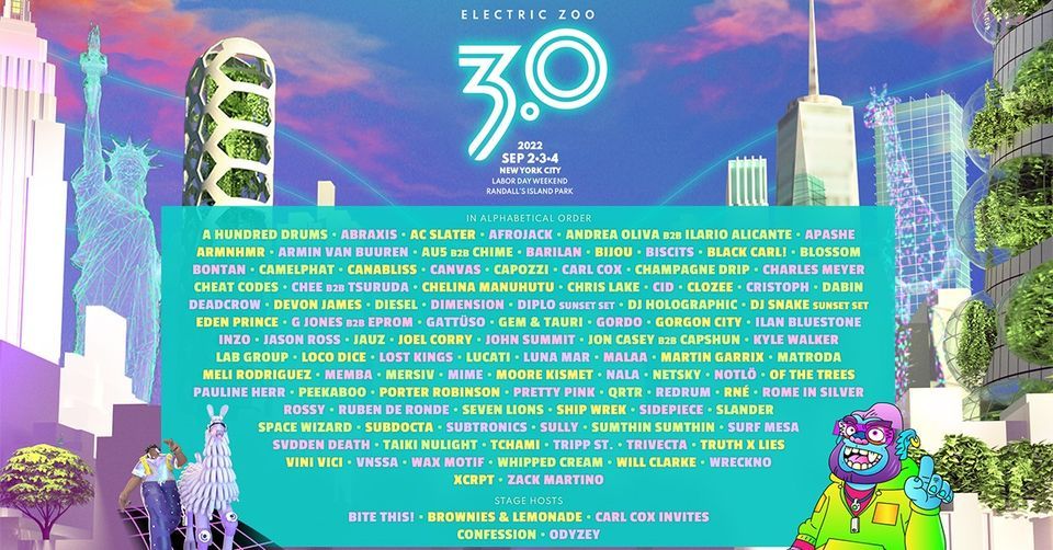 Electric Zoo 3.0, Randall's Island Park, New York, 2 September 2022