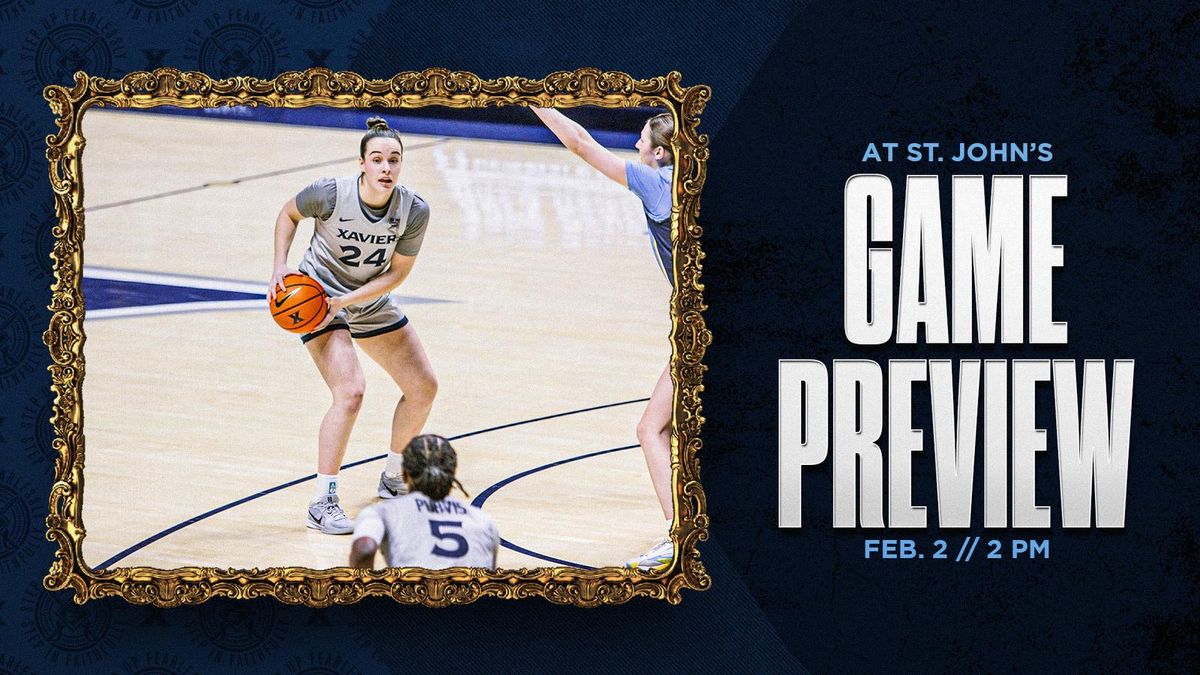 Parking St. John's Red Storm at Xavier Musketeers Womens Basketball