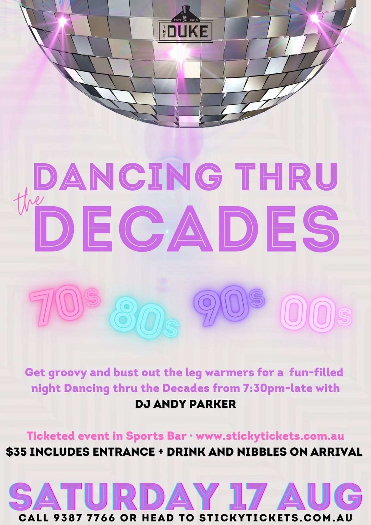 Dancing Thru the Decades!!