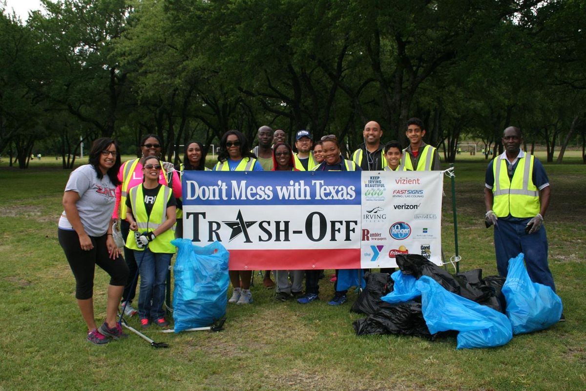 Dont Mess With Texas Trash Off Trinity View Park Irving 10 April 2021