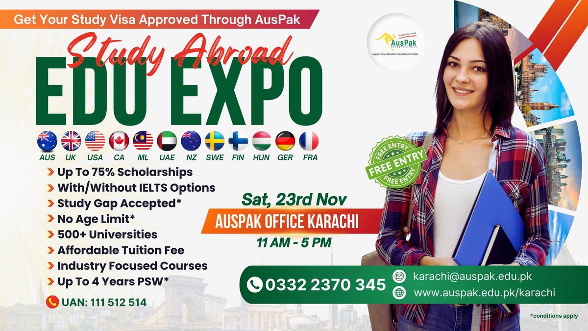 Karachi: Study Abroad Edu Expo 2024