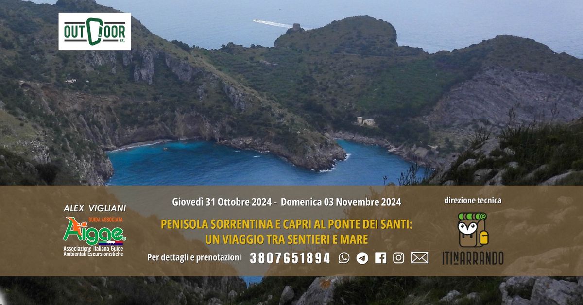 Penisola Sorrentina e Capri al ponte dei Santi: un viaggio tra sentieri e mare con ITINARRANDO!