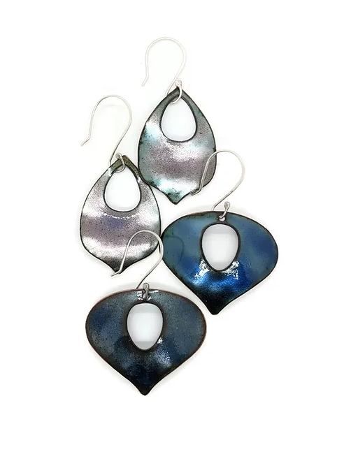 Enamelled Earrings