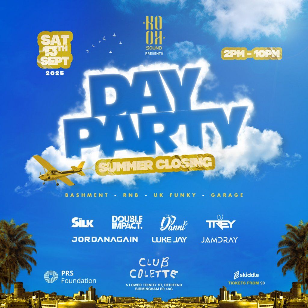 Koko Sounds Presents: DAY PARTY - Summer Closing