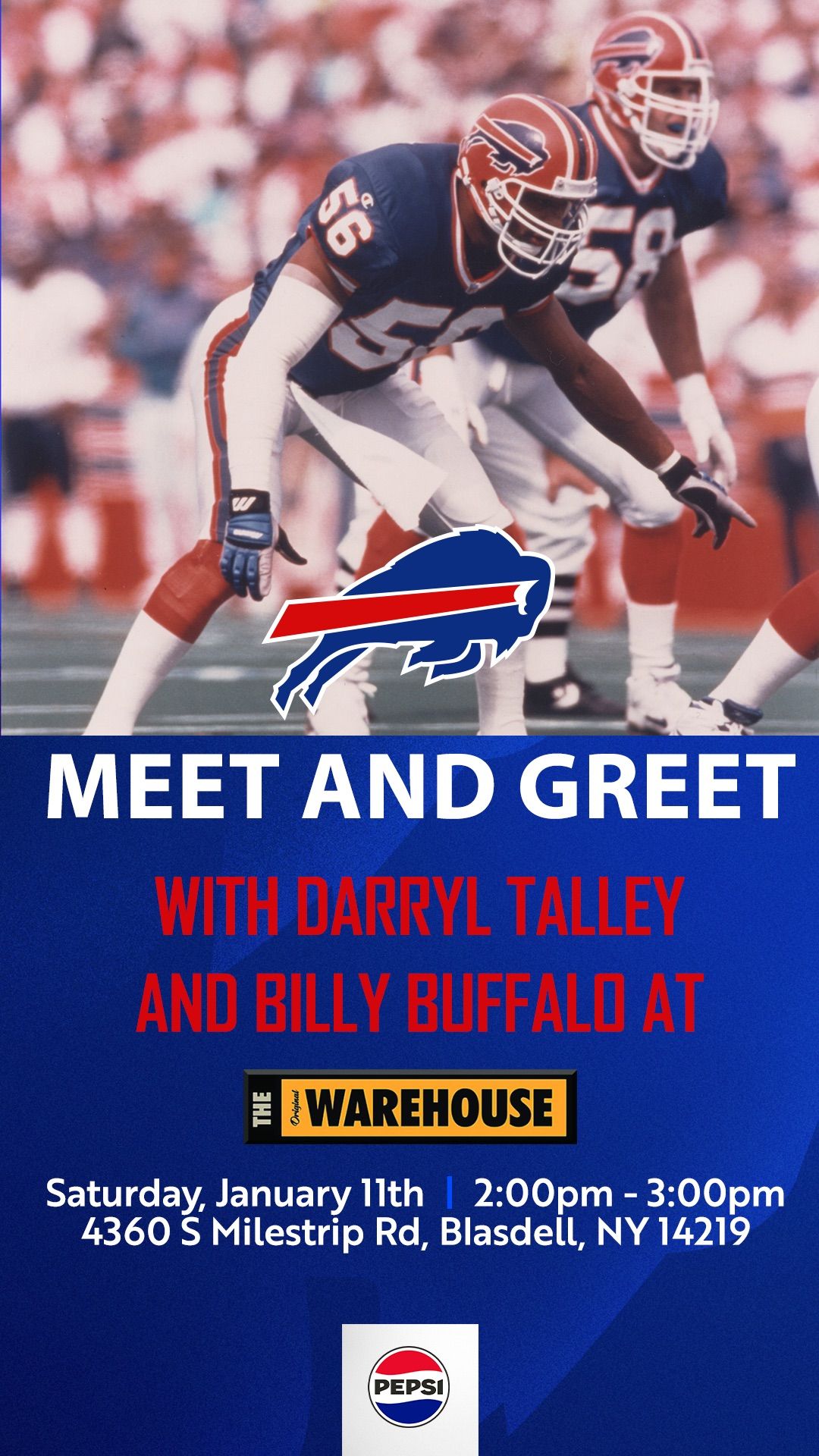 Buffalo Bills Meet & Greet @ The Original Warehouse 