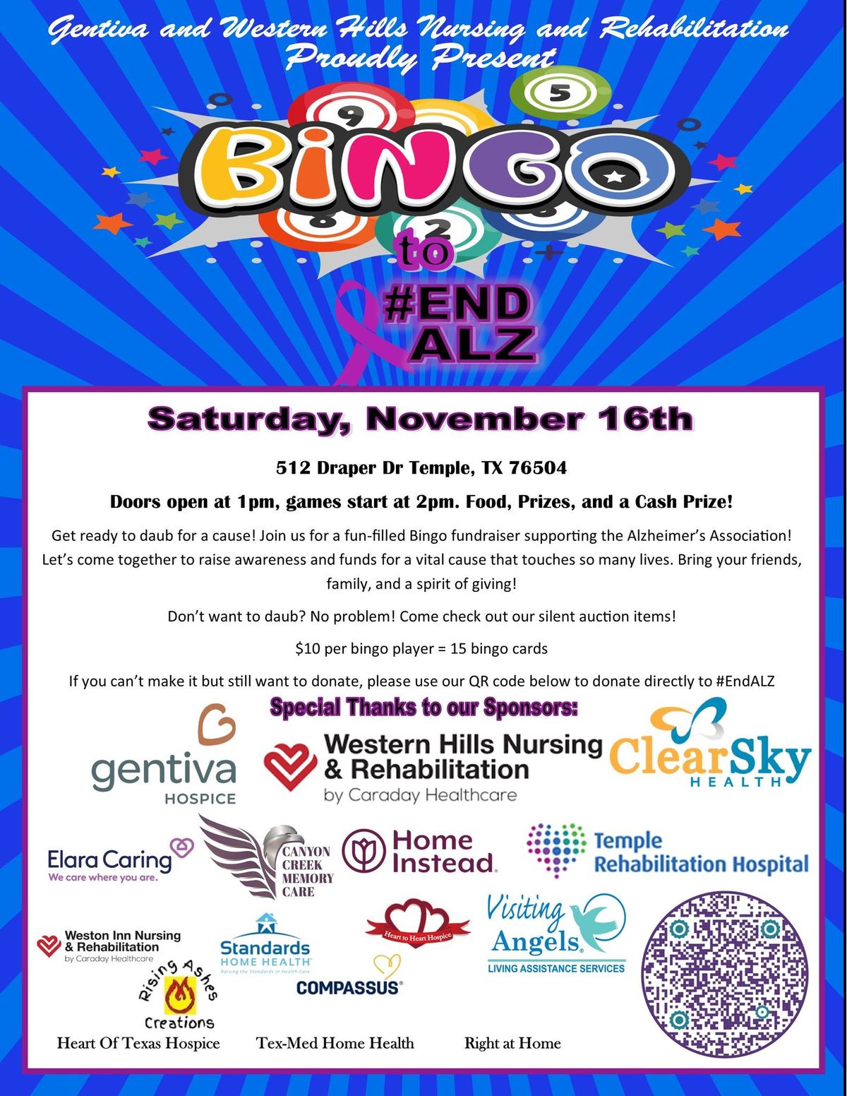 BINGO TO #ENDALZ