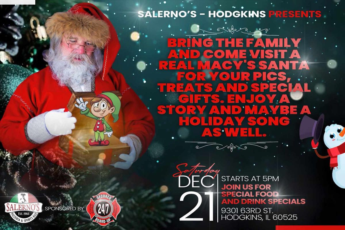 Meet and Greet with Santa at Salerno's Pizzeria & Sports Bar