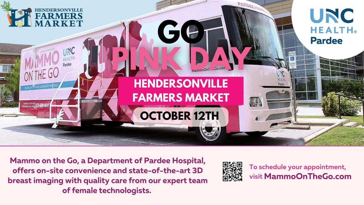 Go Pink Day at the Hendersonville Farmers Market