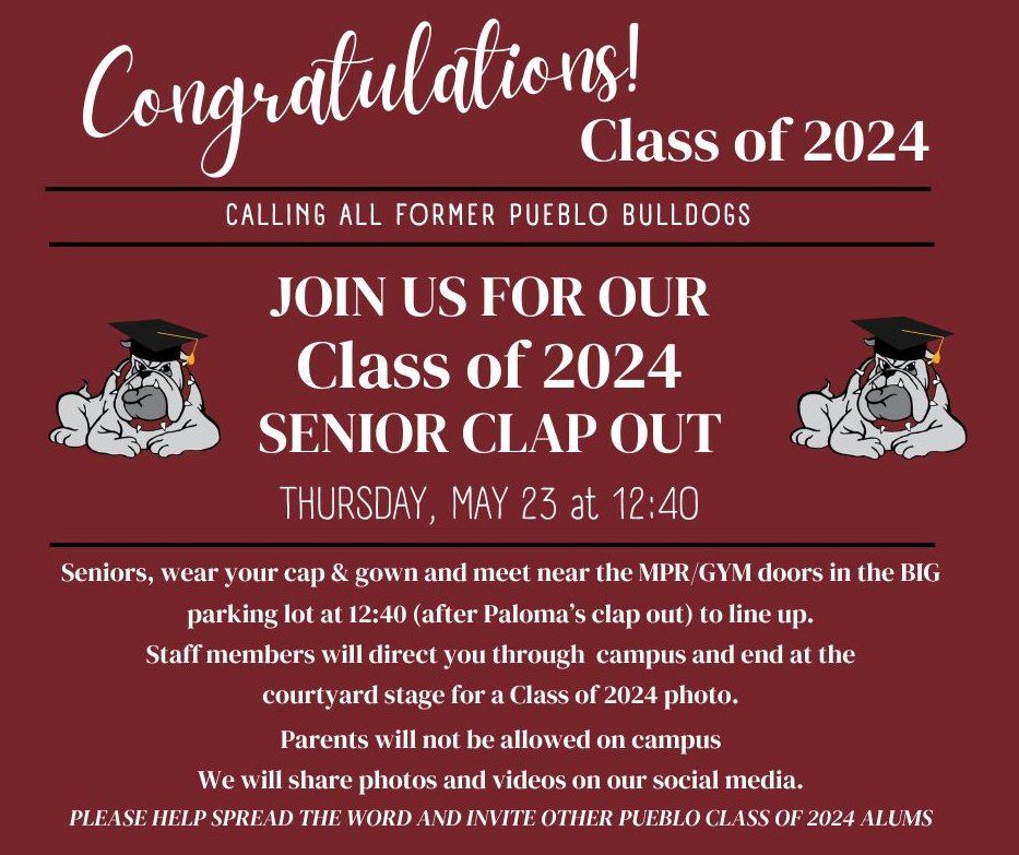 Class of 2024 Senior Class Clap Out